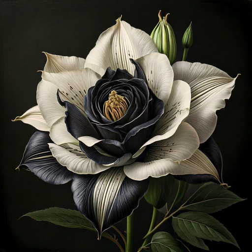 Black Rose White Lily Hybrid
